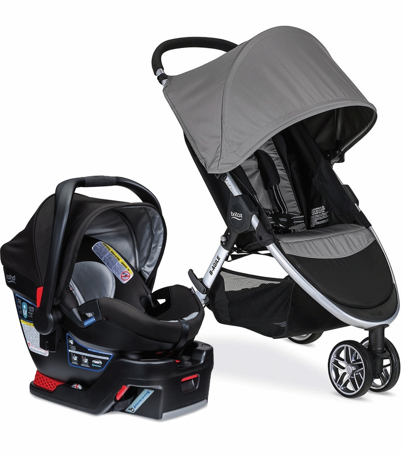 Britax BAgile 3 & BSafe 35 Elite Travel System Steel / Prescott