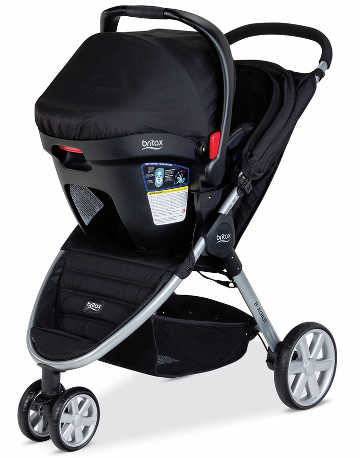 Britax BAgile 3 & BSafe 35 Travel System Black