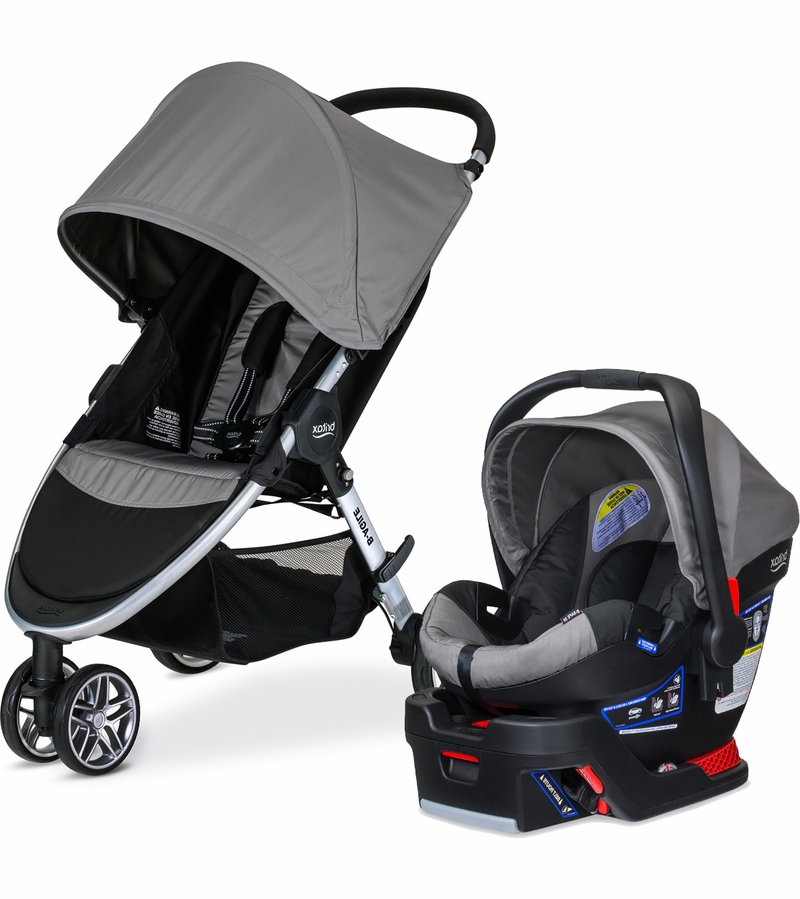 Britax BAgile 3 & BSafe 35 Travel System Steel