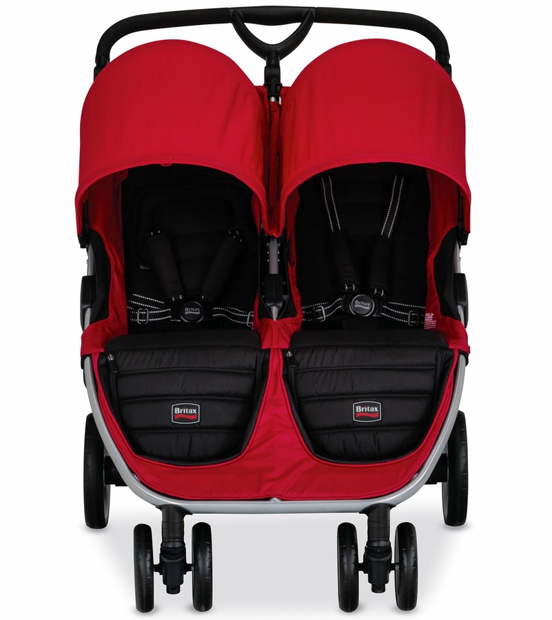 Britax BAgile Double Stroller Red