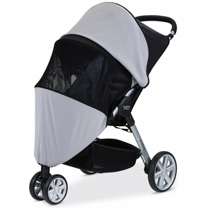 Britax Single B-Agile, B-Free, Pathway Strollers UPF 50+ Sun and Bug Cover
