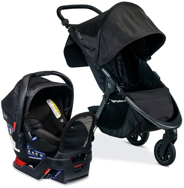 Britax BFree & BSafe Gen2 FlexFit+ Travel System Midnight