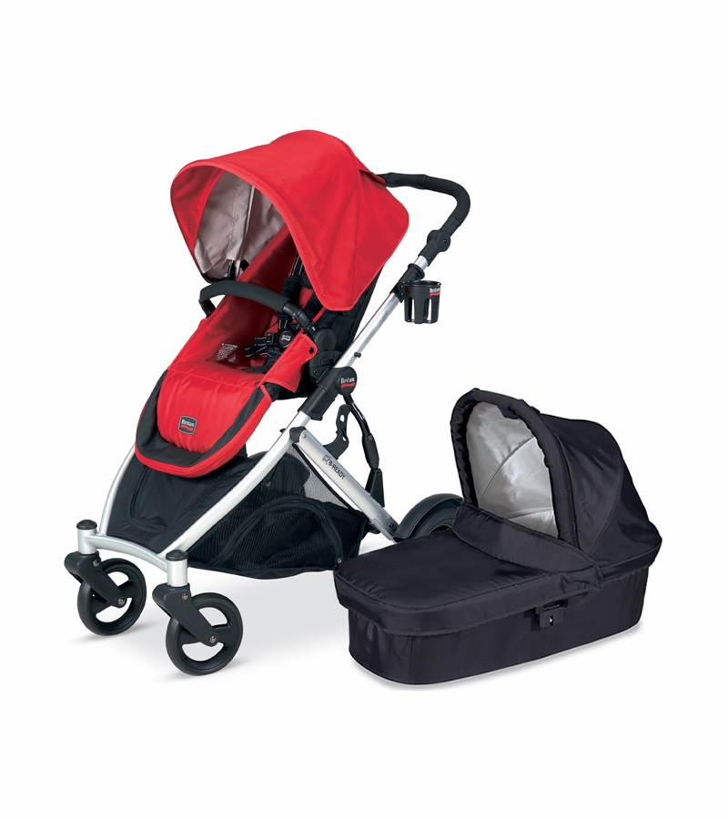 Britax BReady 2012 Stroller with Bundle Red/Black