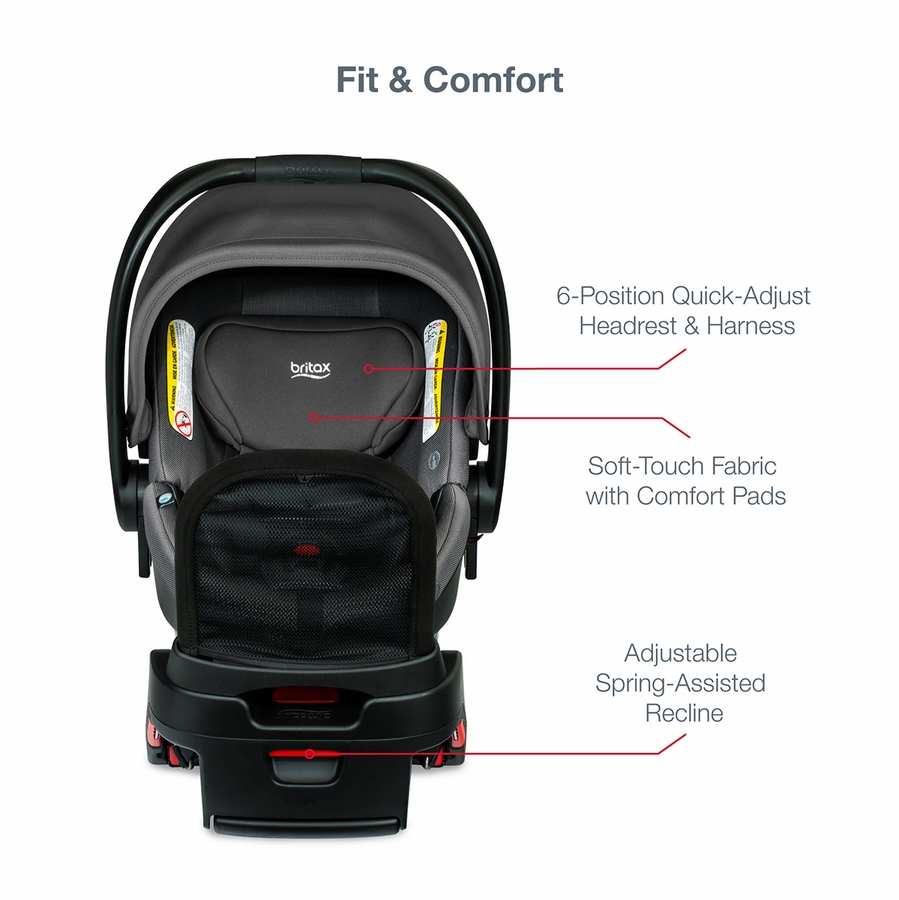 Britax BSafe Gen2 FlexFit+ Infant Car Seat Drift (SafeWash)