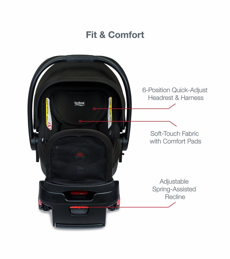 Britax BSafe Gen2 FlexFit+ Infant Car Seat Jet (SafeWash)