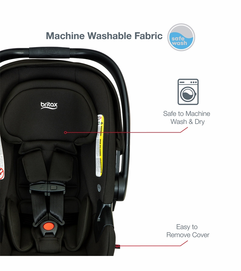 Britax BSafe Gen2 FlexFit+ Infant Car Seat Jet (SafeWash)