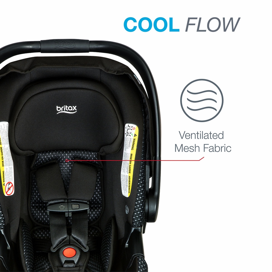 Britax BSafe Gen2 FlexFit Lightweight Infant Car Seat Cool Flow Gray
