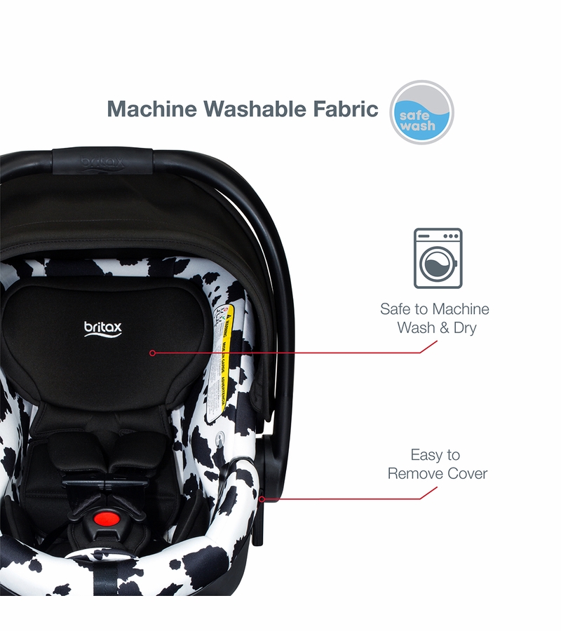 Britax BSafe Gen2 FlexFit Lightweight Infant Car Seat Cowmooflage 2.