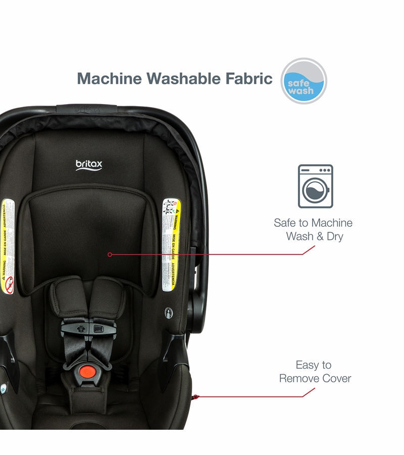 Britax BSafe Gen2 Lightweight Infant Car Seat Eclipse Black (SafeWash)