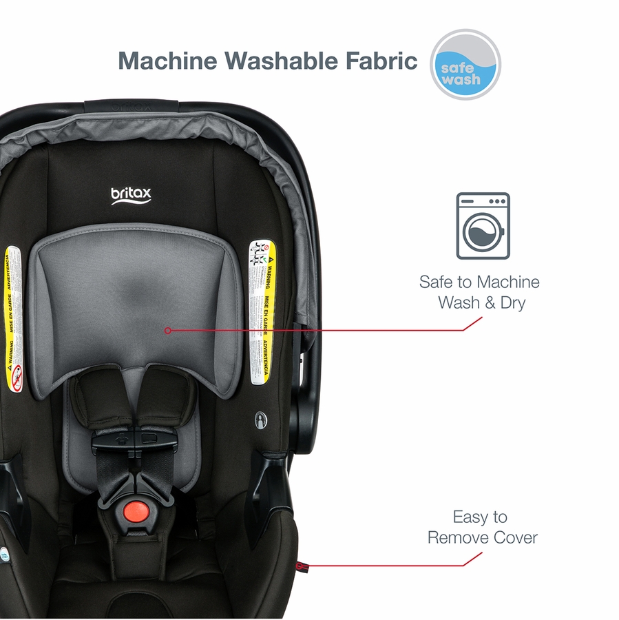 Britax BSafe Gen2 Lightweight Infant Car Seat Greystone (SafeWash)