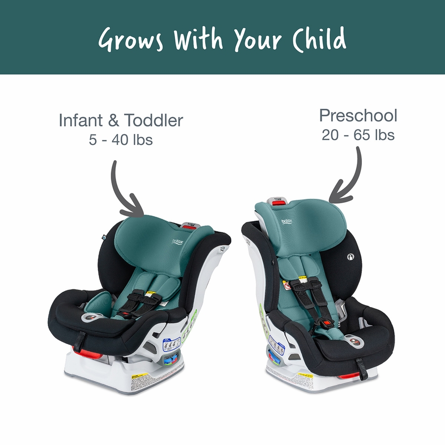 Britax Boulevard ClickTight Convertible Car Seat Green Contour (SafeWash)