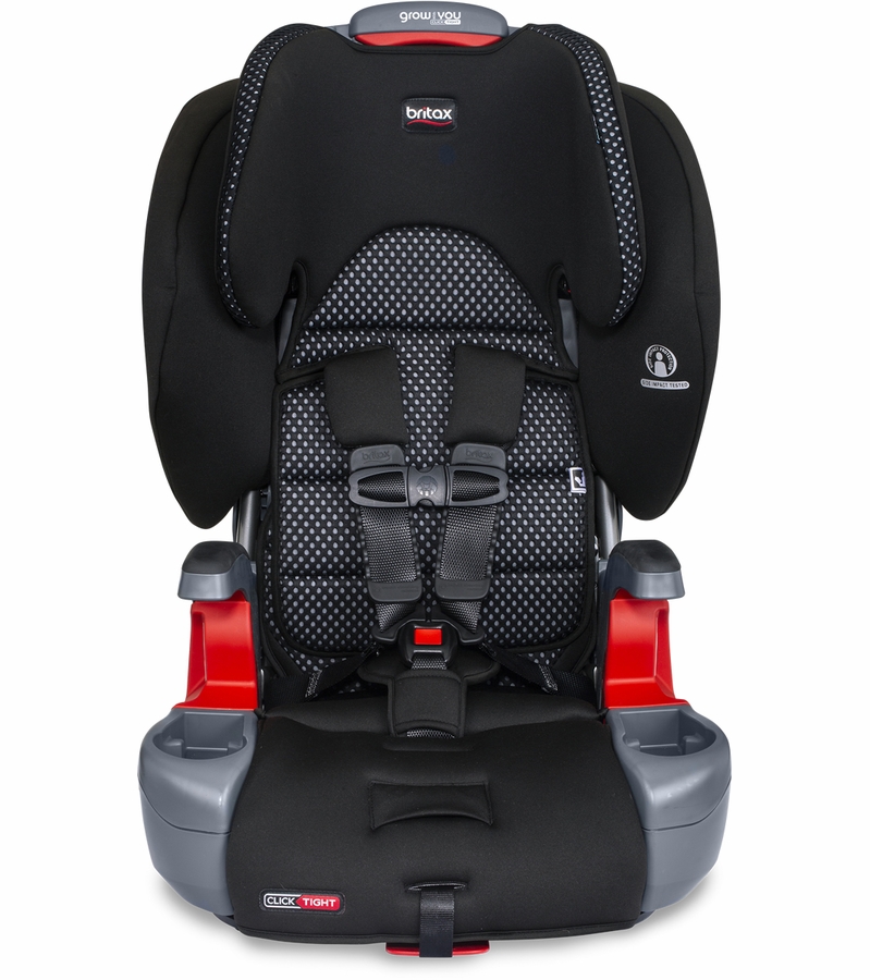 Britax Grow With You Clicktight Harness Booster Car Seat Cool Flow