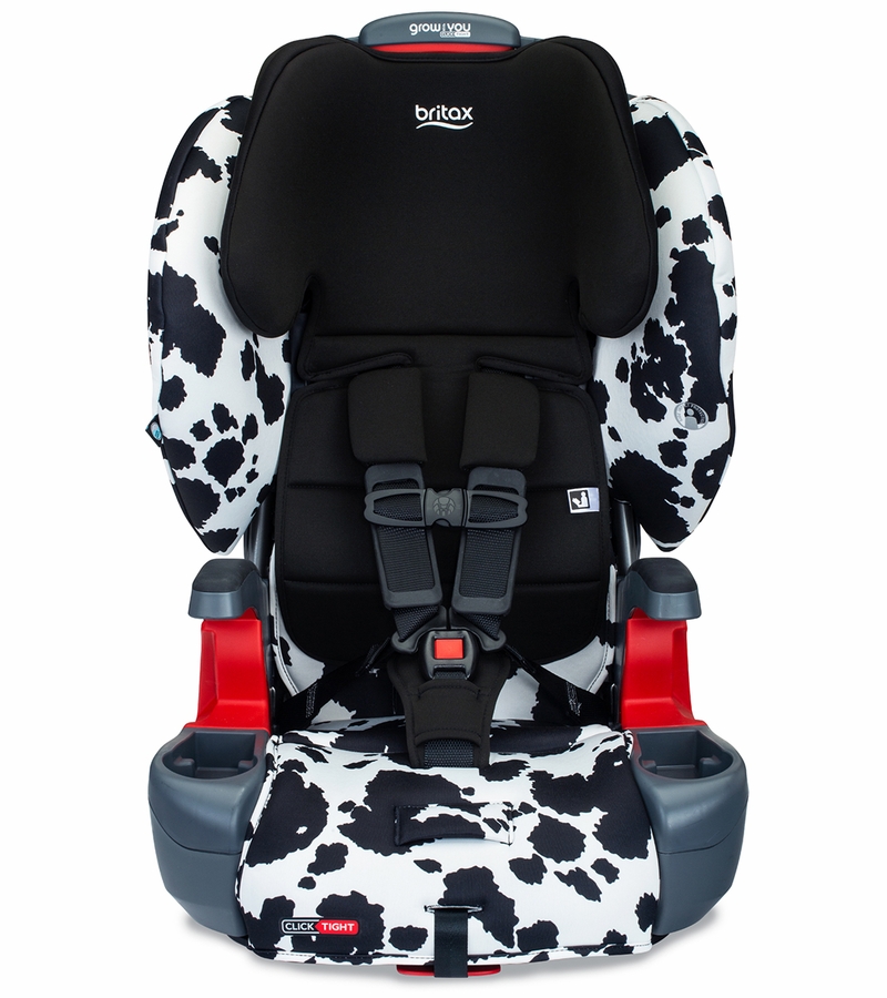 Britax Grow with You ClickTight Harness Booster Car Seat Cowmooflage