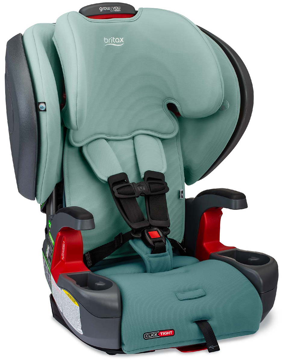 Britax Grow With You ClickTight Plus Harness Booster Car Seat Green Ombre