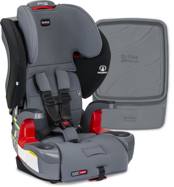 Britax Grow With You ClickTight Harness Booster Car Seat + Vehicle Seat