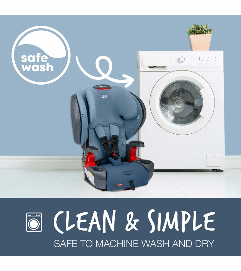 Britax Grow With You ClickTight Plus Harness Booster Car Seat Blue Ombre