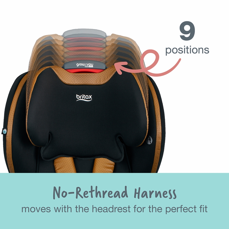 Britax Grow With You ClickTight Harness Booster Car Seat Ace Black