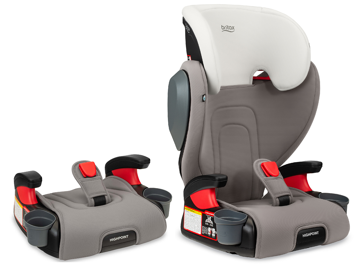 Britax Highpoint 2Stage Belt Positioning Booster Car Seat Gray Ombre