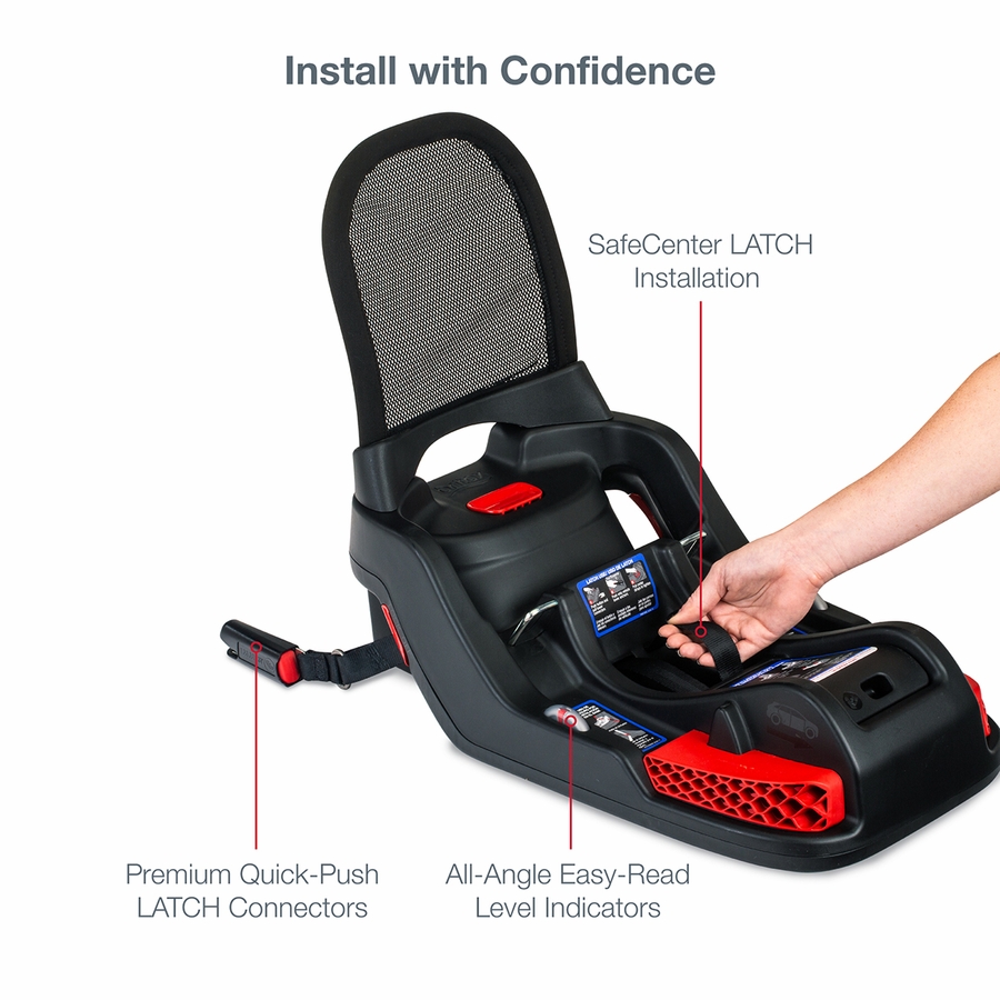 Britax Infant Car Seat Base Gen 2 with AntiRebound Bar & SafeCenter LATCH Installation