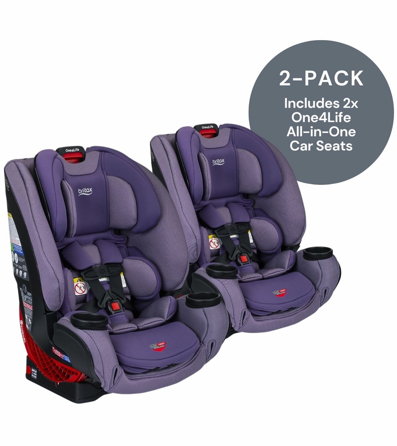 Britax One4Life ClickTight AllinOne Convertible Car Seat Plum (2 Pack)