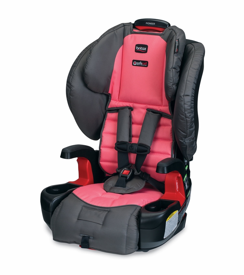 Britax Pioneer G1.1 Harness Booster Car Seat Coral