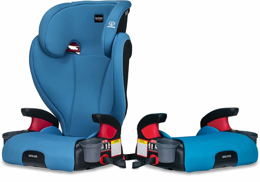 Britax Skyline 2Stage High Back Belt Positioning Booster Car Seat Highback and Backless 2