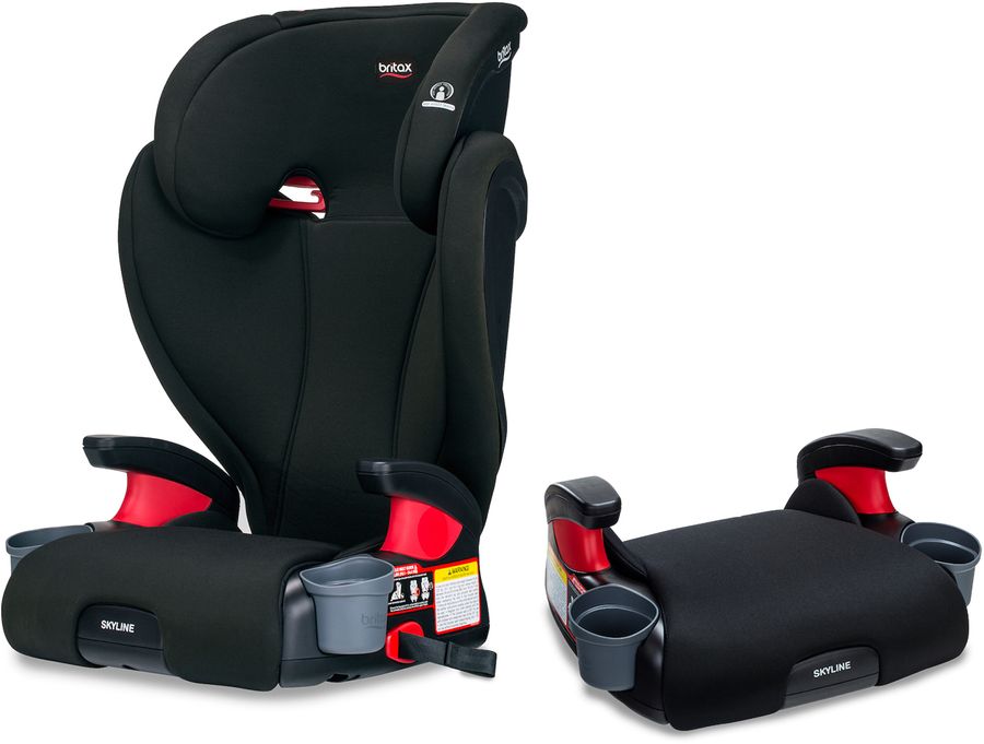 Britax Skyline 2Stage High Back Belt Positioning Booster Car Seat Highback and Backless 2