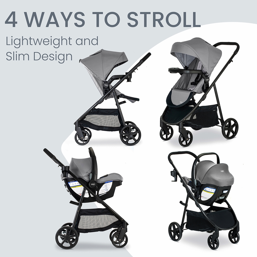 Britax Willow Brook Travel System Graphite Glacier