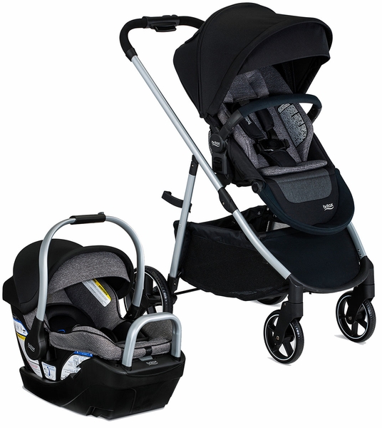Britax Willow Grove SC Travel System - Pindot Onyx