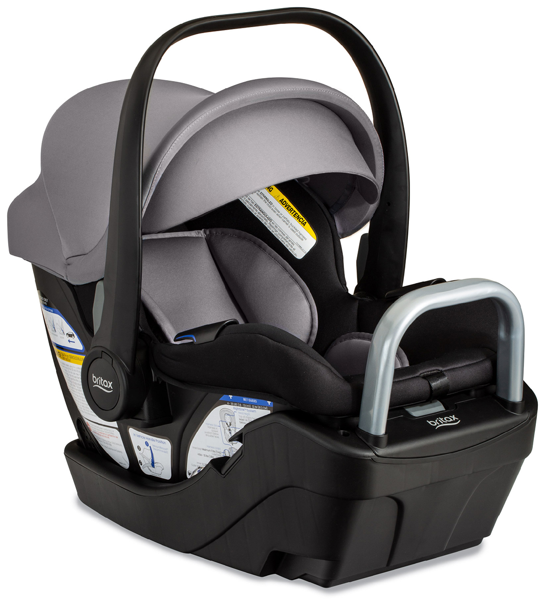 Britax Willow Infant Car Seat with Alpine Anti-Rebound Base - Graphite Onyx