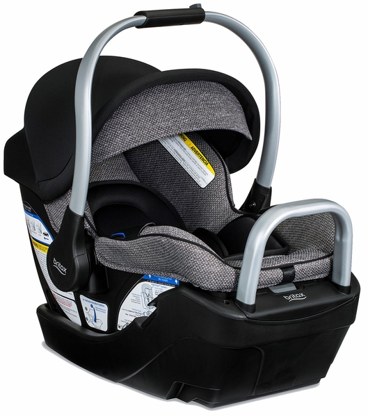Britax Willow SC Infant Car Seat with Alpine Base - Pindot Onyx