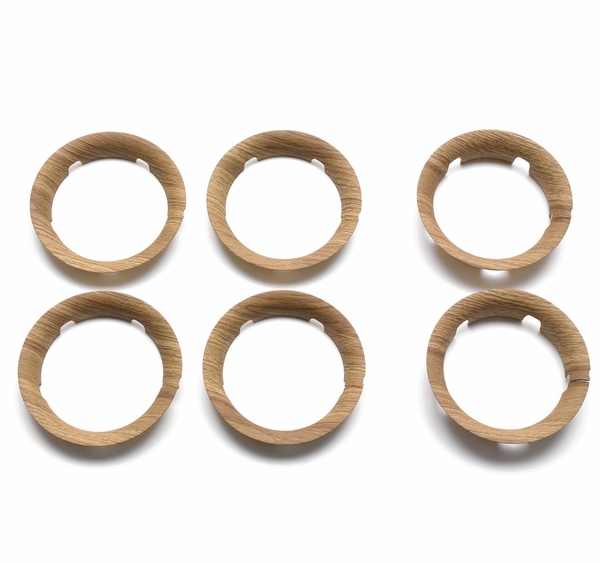 Bugaboo Bee 5 Wheel Caps - Wood