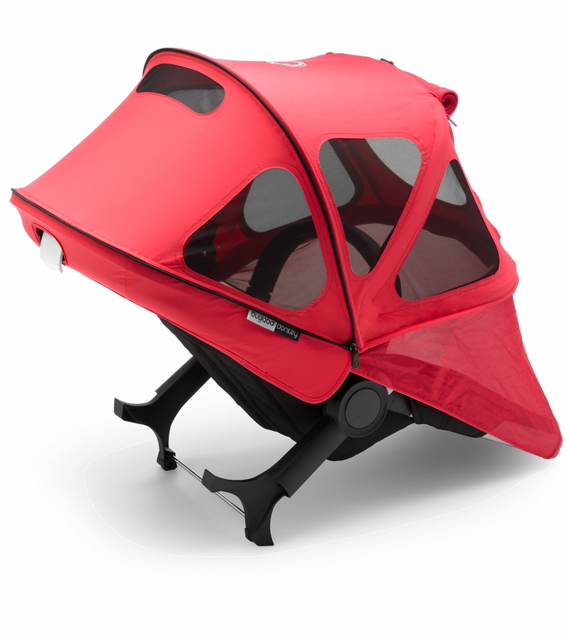 Bugaboo Donkey 2 Breezy Sun Canopy Neon Red