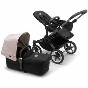 Bugaboo Donkey 5 Mono Complete Single-to-Double Stroller Bundle - Graphite / Midnight Black / Misty White