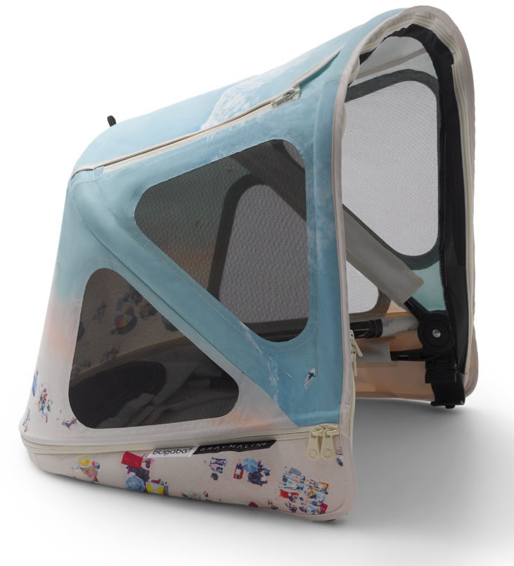 Bugaboo Donkey3 Breezy Sun Canopy Gray Malin