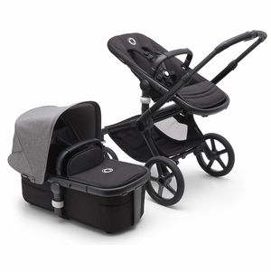 Bugaboo Fox 5 Complete Stroller Bundle - Black / Midnight Black / Grey Melange
