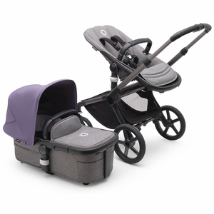 Bugaboo Fox 5 Complete Stroller Bundle - Graphite / Grey Melange / Astro Purple