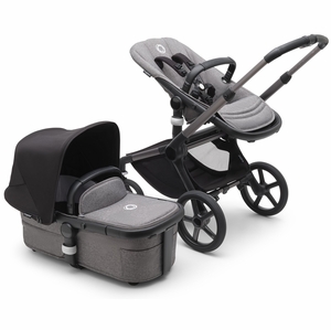 Bugaboo Fox 5 Complete Stroller Bundle - Graphite / Grey Melange / Midnight Black