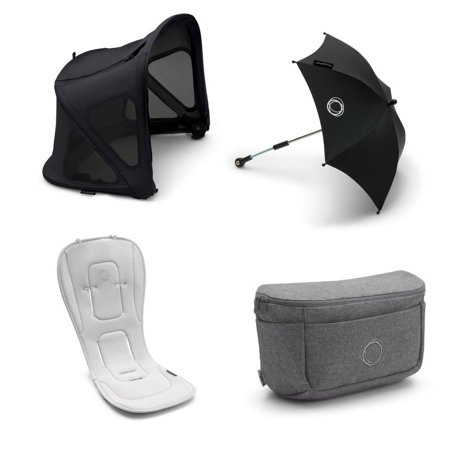 Bugaboo Fox 5 Summer Accessory Bundle Midnight Black