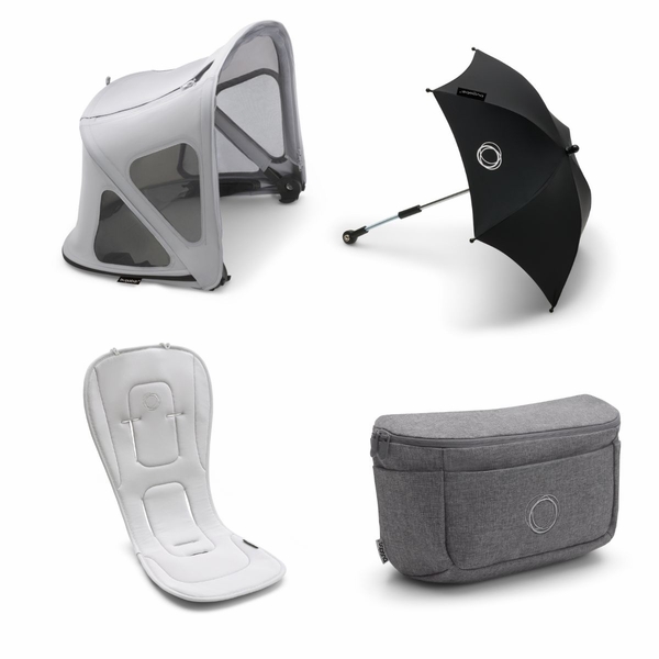 Bugaboo Fox 5 Summer Accessory Bundle - Misty Grey