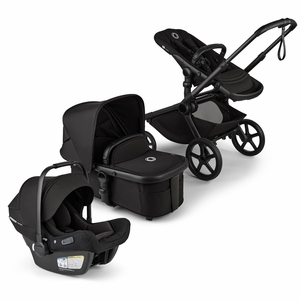 Bugaboo Kangaroo Complete + Turtle Air Shield By Nuna Travel System Bundle - Black / Midnight Black / Midnight Black / Black