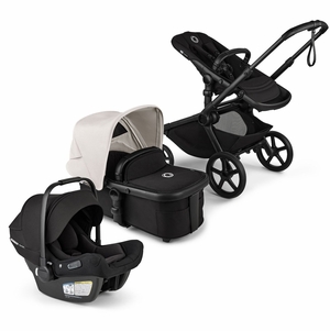 Bugaboo Kangaroo Complete + Turtle Air Shield By Nuna Travel System Bundle - Black / Midnight Black / Misty White / Black