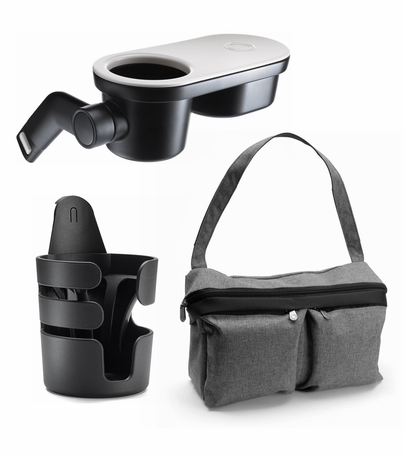 Bugaboo Stroller Organizer / Snack Tray / Cup Holder Accessory Bundle