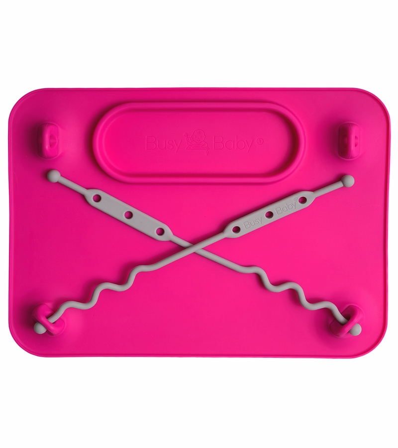 Busy Baby Mat with 2 Tethers Pink