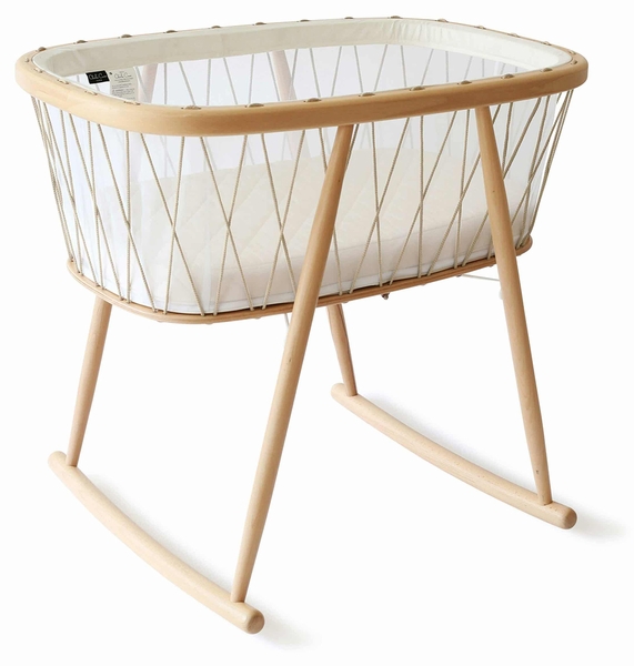 Charlie Crane KUMI Mesh Crib with Organic Mattress - Desert