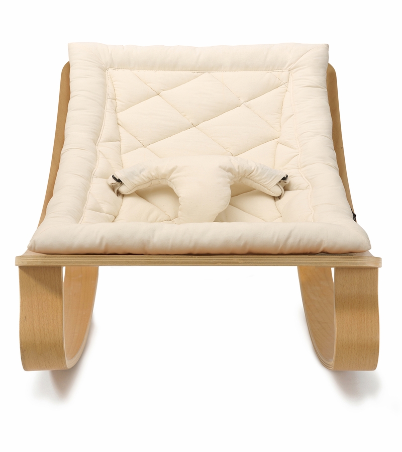 Charlie Crane LEVO Baby Rocker Beech / Organic White