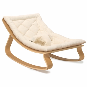 Charlie Crane LEVO Baby Rocker - Beech / Organic White