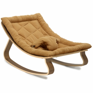 Charlie Crane LEVO Baby Rocker - Walnut / Camel