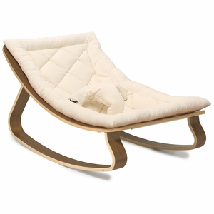 Charlie Crane LEVO Baby Rocker - Walnut / Organic White