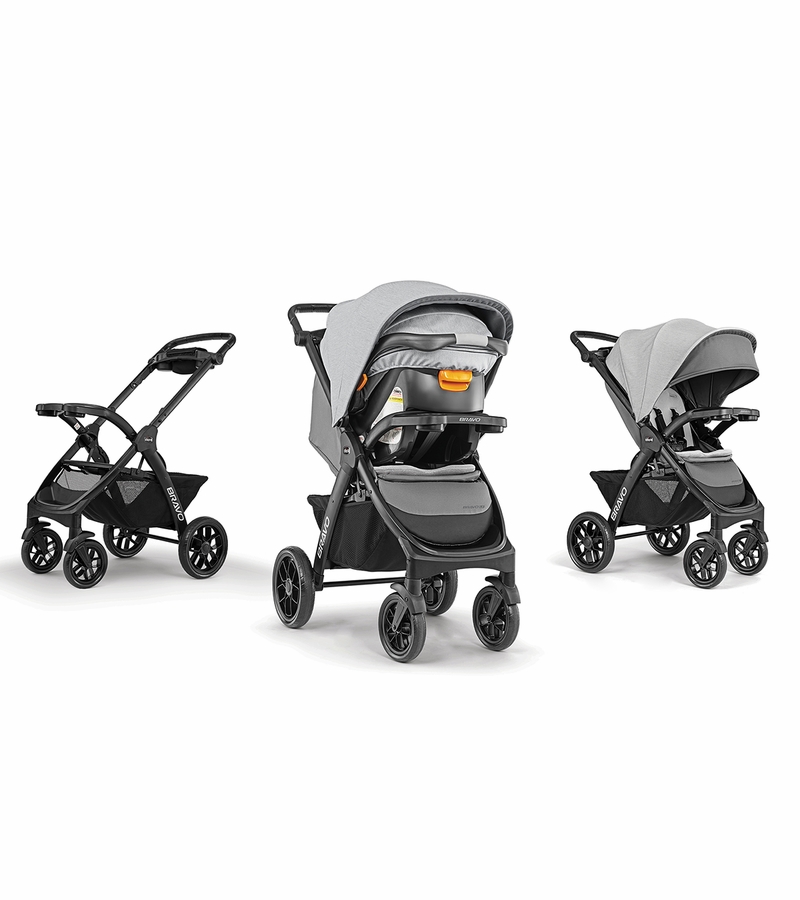 Chicco Bravo LE Trio Travel System Driftwood